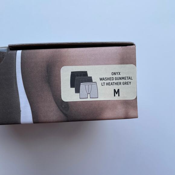 Skims Boxer Briefs 3 Pack Heather Multi 5" Inseam Cotton Blend Size Medium NEW - Picture 5 of 5